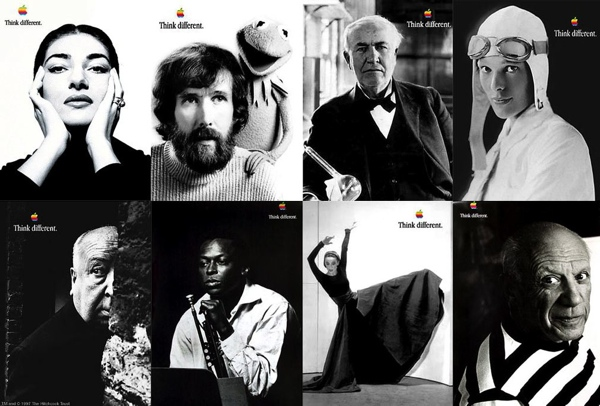 los mejores anuncios de publicidad que marcaron un antes y un depsues: anuncio 1997 apple, think it differente